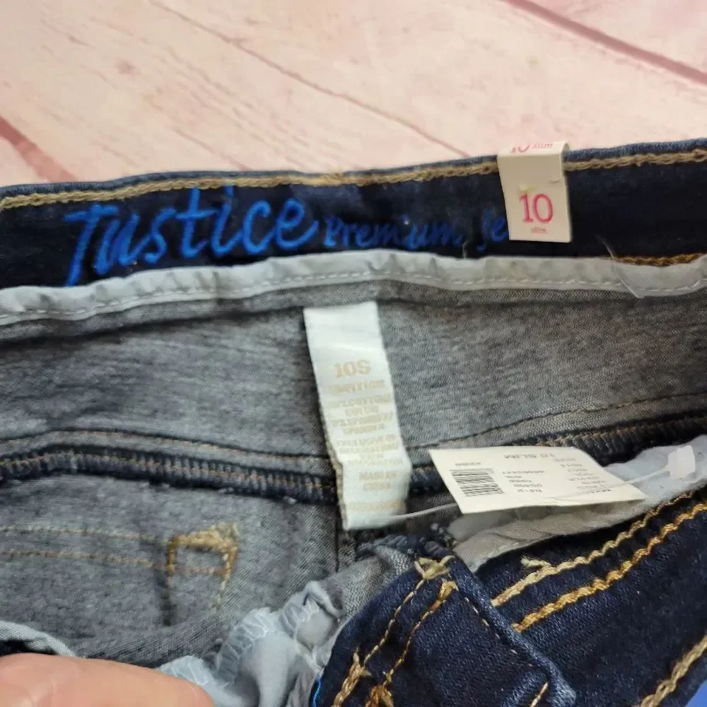 Justice denim capri